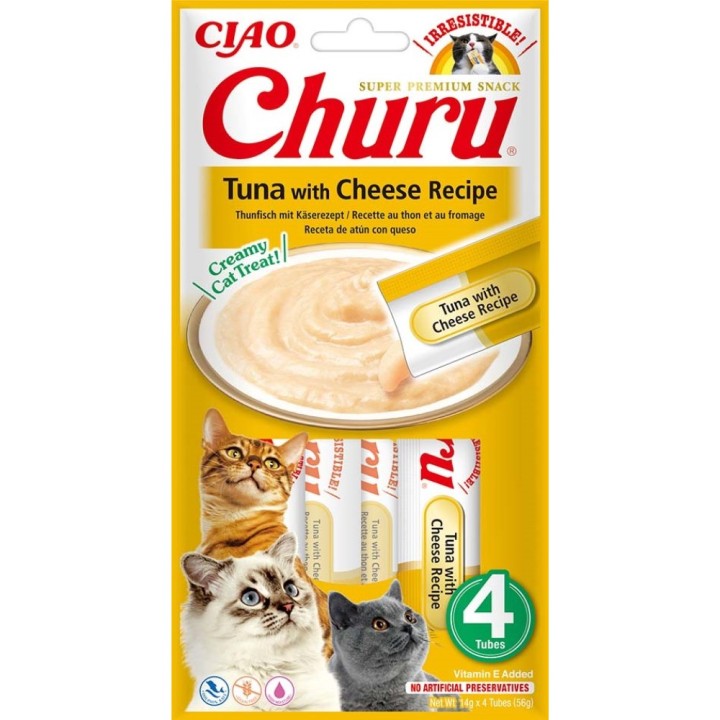 Churu Cat Tuna with Cheese Recipe 4x14g AKCE